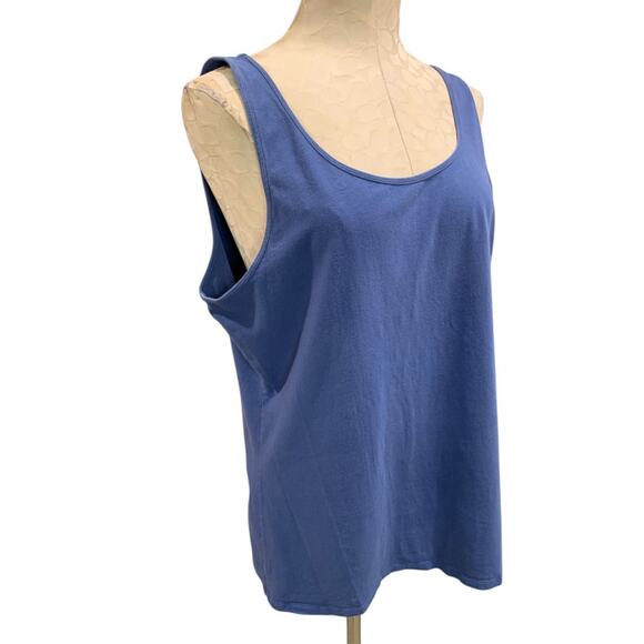 Size 2XL Duluth Trading Co Womens Blue Tank Top Shirt - Picture 5 of 6